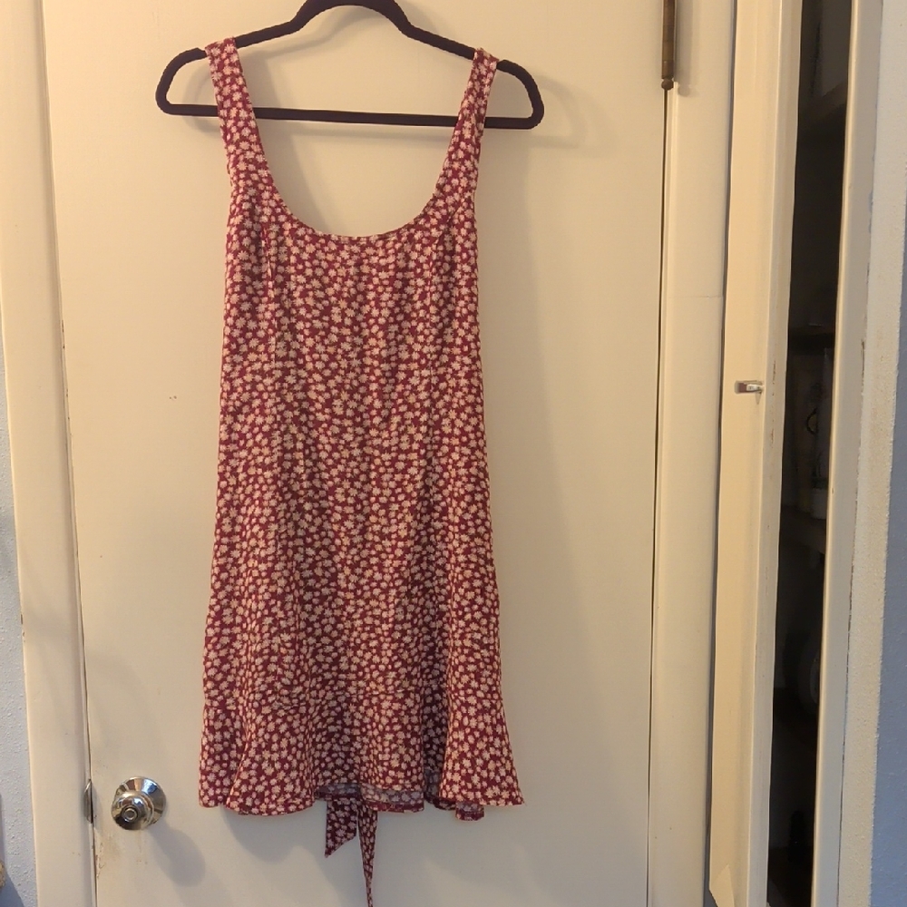 American Eagle Outfitters Burgundy Floral Dress